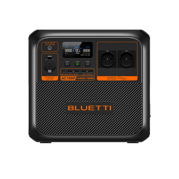BLUETTI AC180P batterie 1800W pour van camping-car et de secours